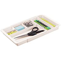 Los mejores  - mDesign Organizador de Escritorio – Bandeja Extensible con 6 Compartimentos para Material de Oficina o artesanía…